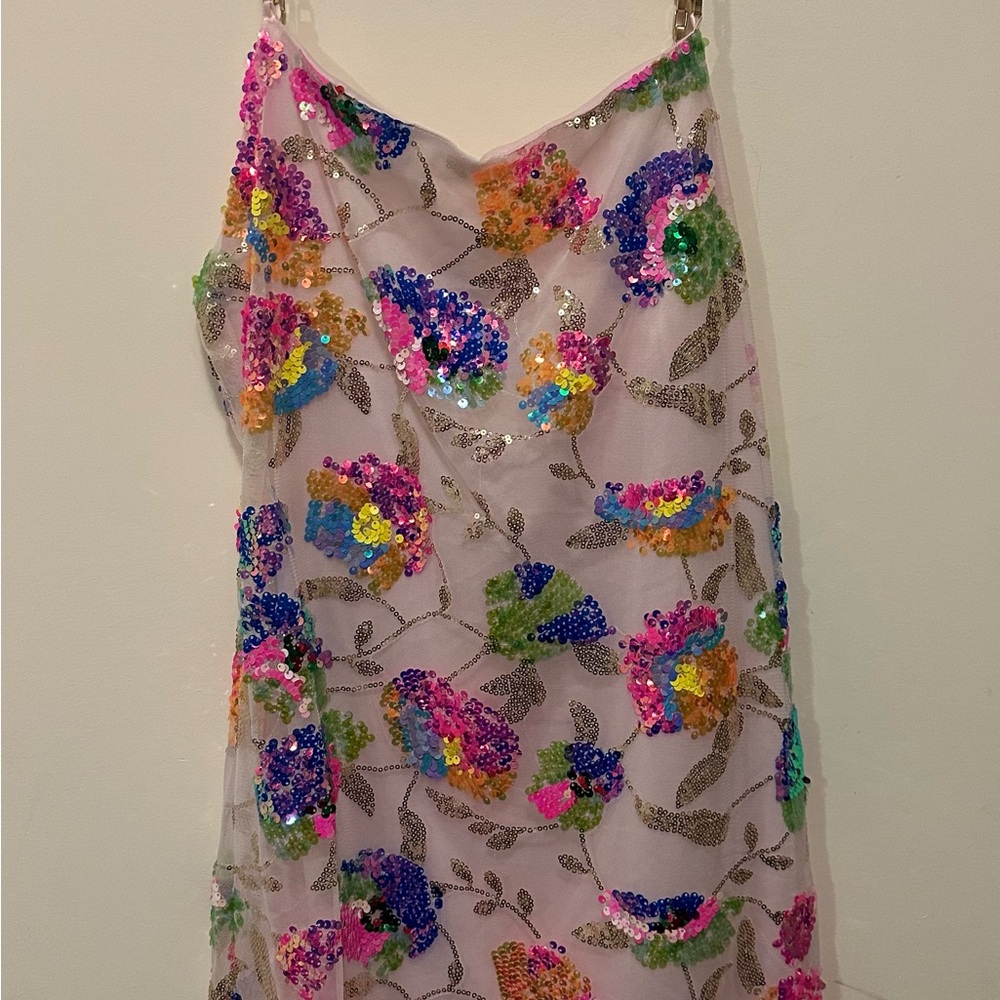 Floral Sequin Dress